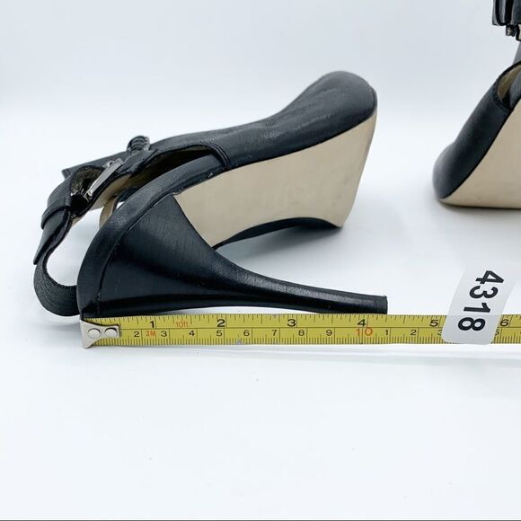 Michael Kors Black Open Toe Stiletto Bootie w/Chain Detail 8.5 - Picture 9 of 15